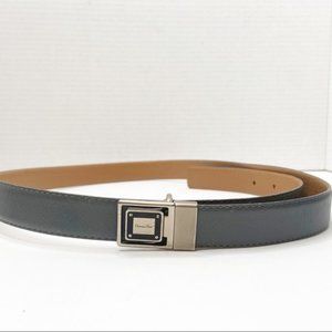 Vintage Christian Dior Monsieur gray leather belt